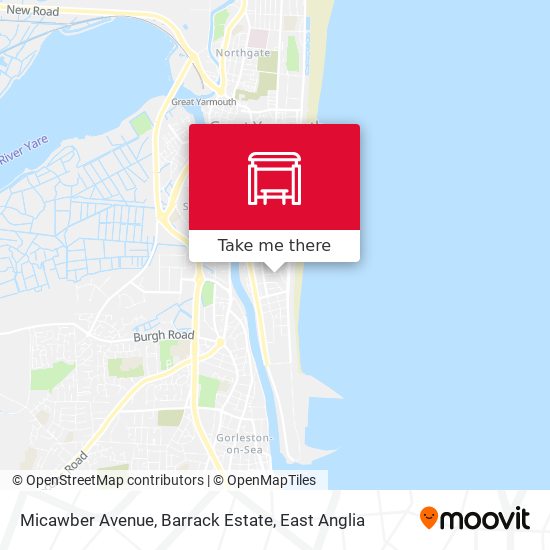 Micawber Avenue, Barrack Estate map
