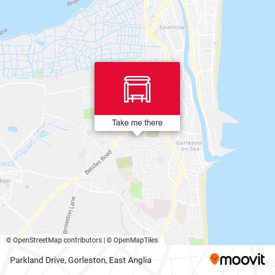 Parkland Drive, Gorleston map