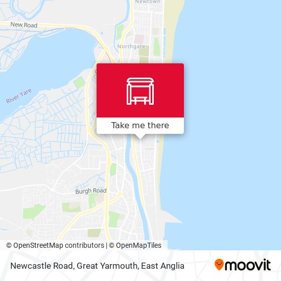 Newcastle Road, Great Yarmouth map