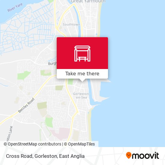 Cross Road, Gorleston map