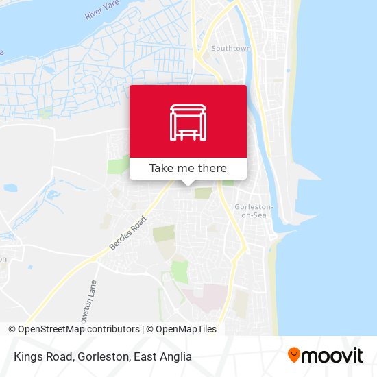 Kings Road, Gorleston map