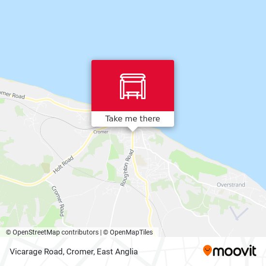 Vicarage Road, Cromer map