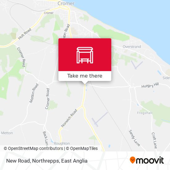 New Road, Northrepps map