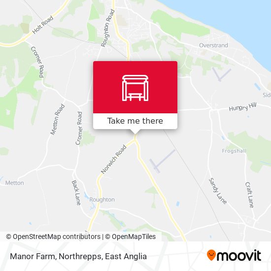 Manor Farm, Northrepps map