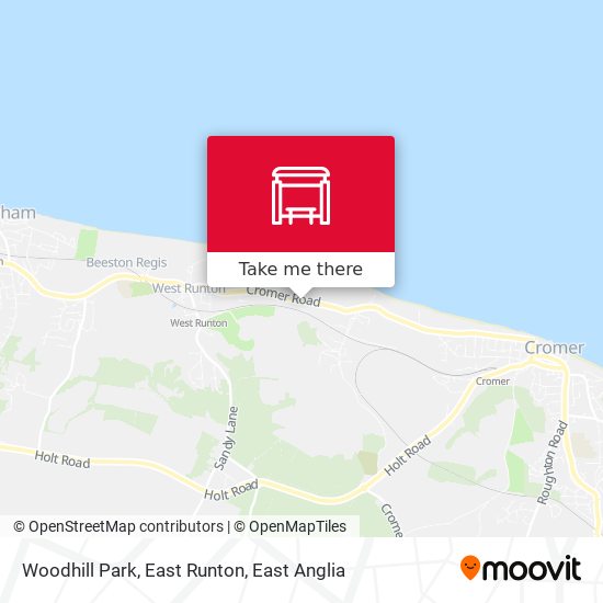 Woodhill Park, East Runton map