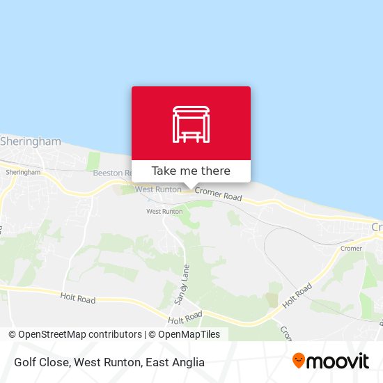 Golf Close, West Runton map
