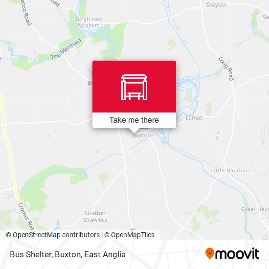 Bus Shelter, Buxton map