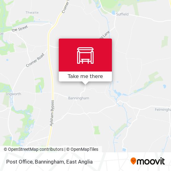Post Office, Banningham map