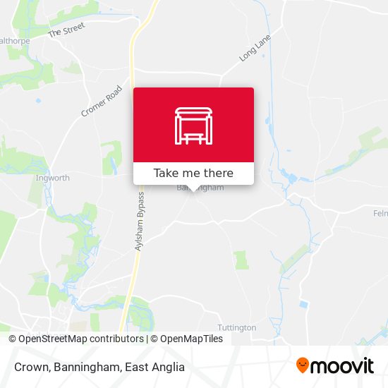 Crown, Banningham map