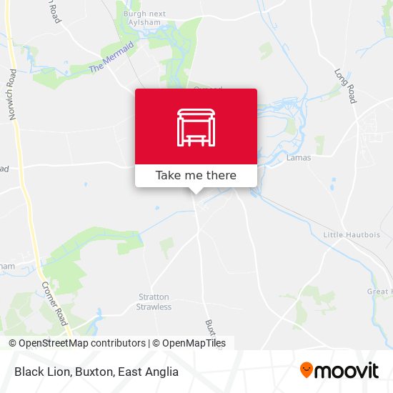 Black Lion, Buxton map
