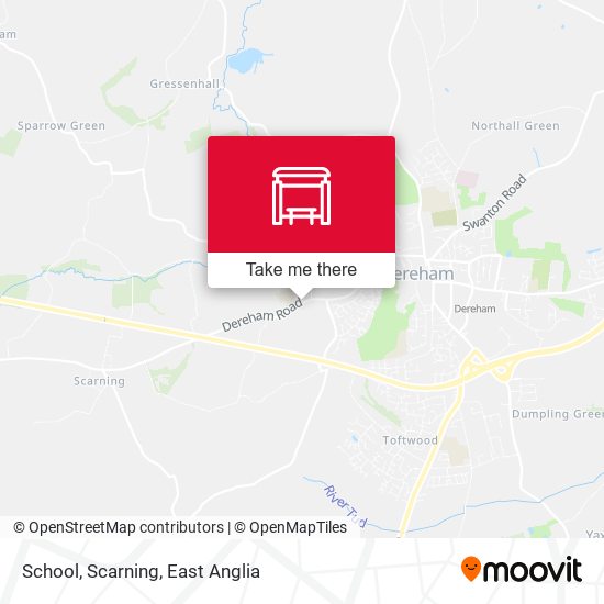 School, Scarning map