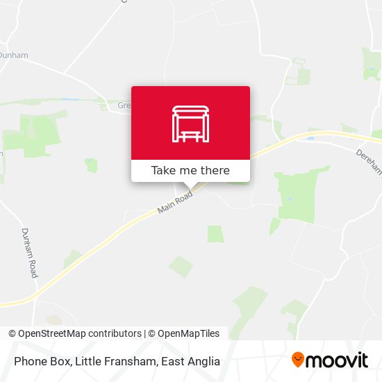 Phone Box, Little Fransham map