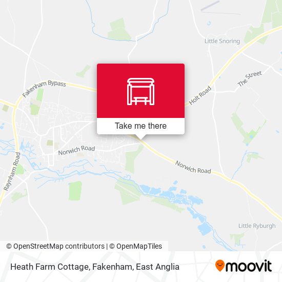 Heath Farm Cottage, Fakenham map