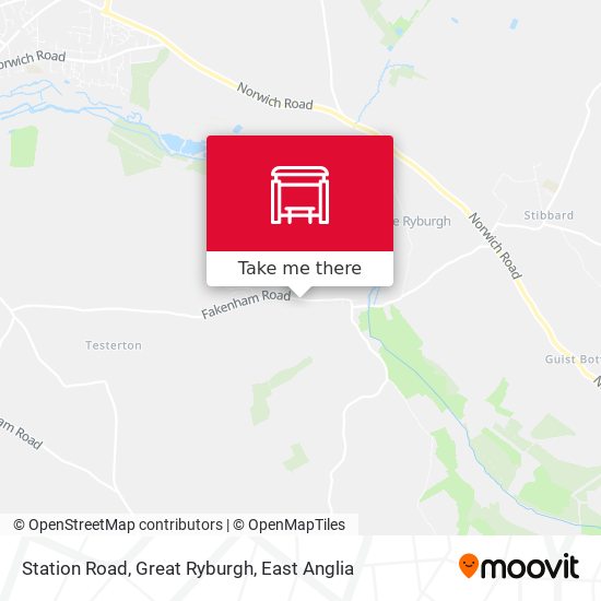 Station Road, Great Ryburgh map