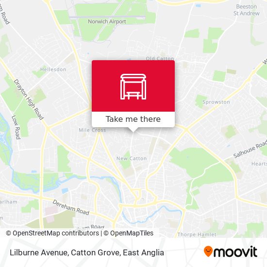 Lilburne Avenue, Catton Grove map