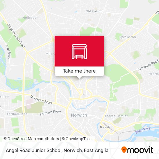 Angel Road Junior School, Norwich map