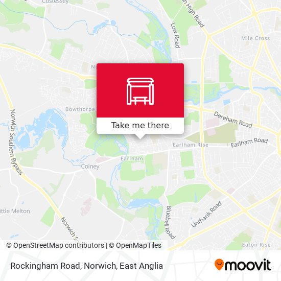 Rockingham Road, Norwich map