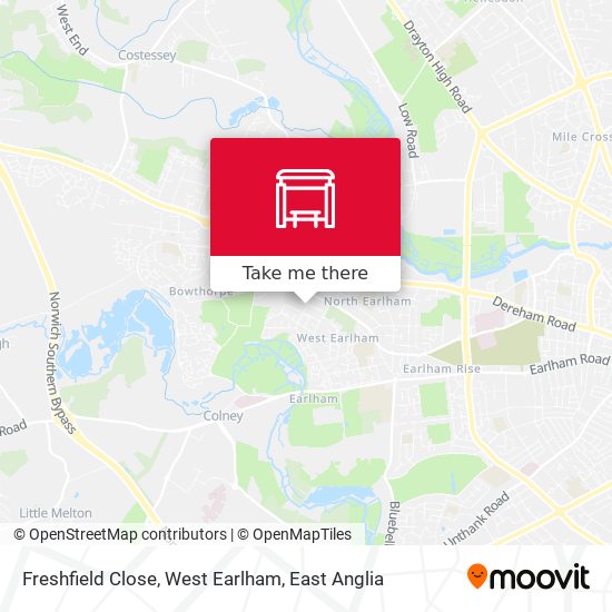 Freshfield Close, West Earlham map