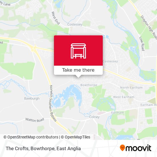 The Crofts, Bowthorpe map