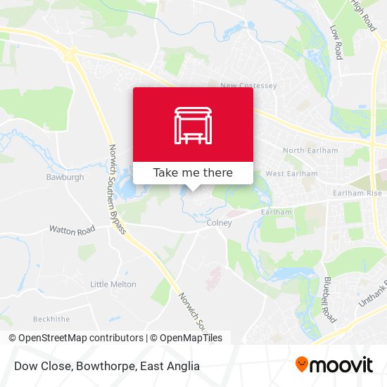 Dow Close, Bowthorpe map