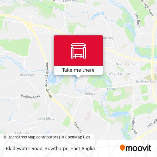 Bladewater Road, Bowthorpe map
