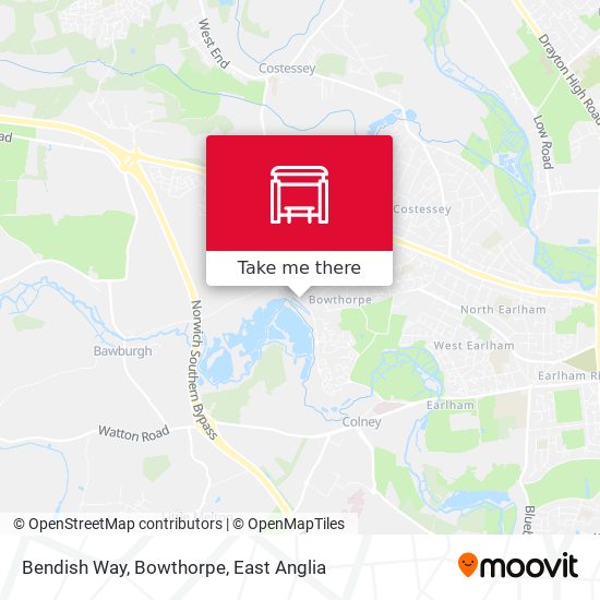Bendish Way, Bowthorpe map