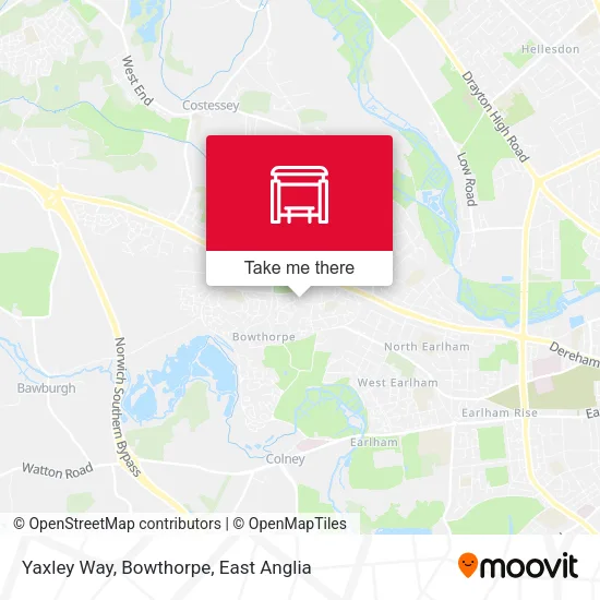 Yaxley Way, Bowthorpe map