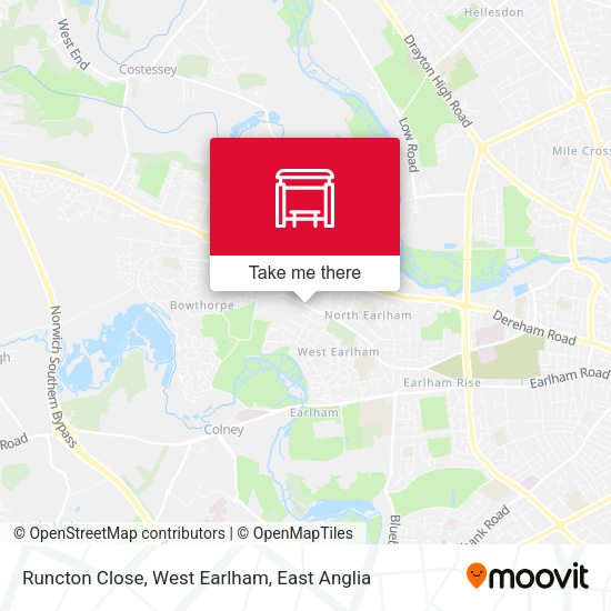Runcton Close, West Earlham map