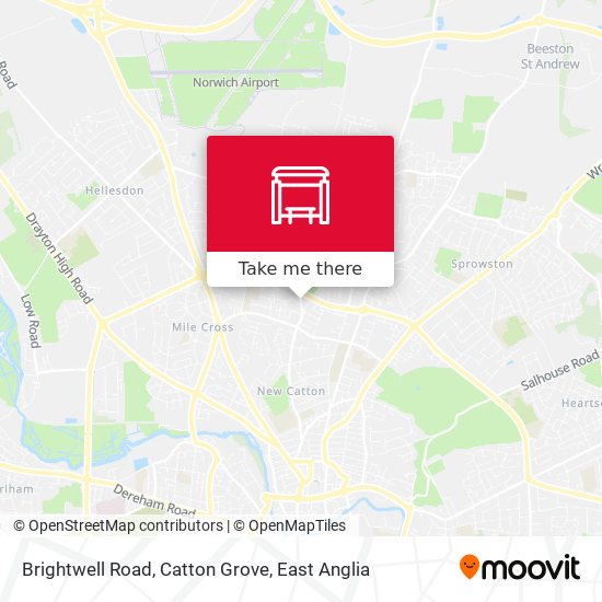 Brightwell Road, Catton Grove map