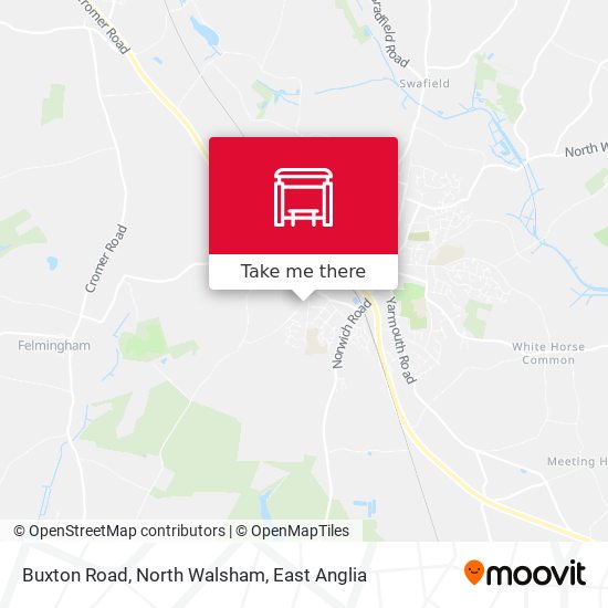 Buxton Road, North Walsham map