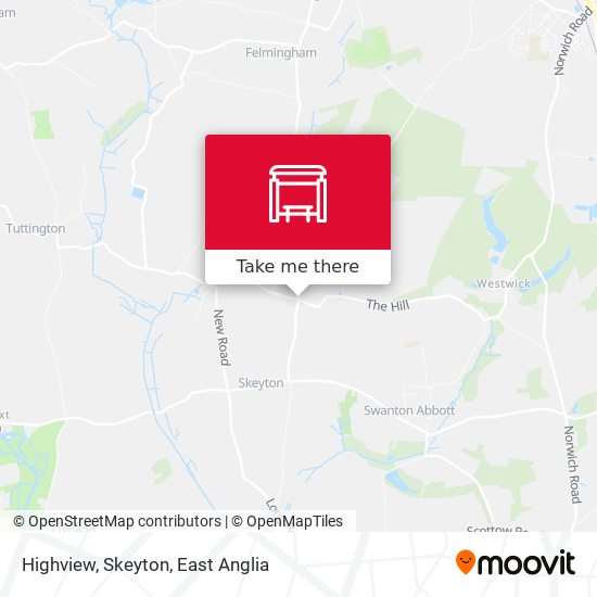 Highview, Skeyton map