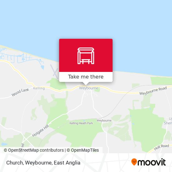 Church, Weybourne map