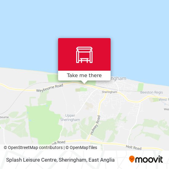 Splash Leisure Centre, Sheringham map