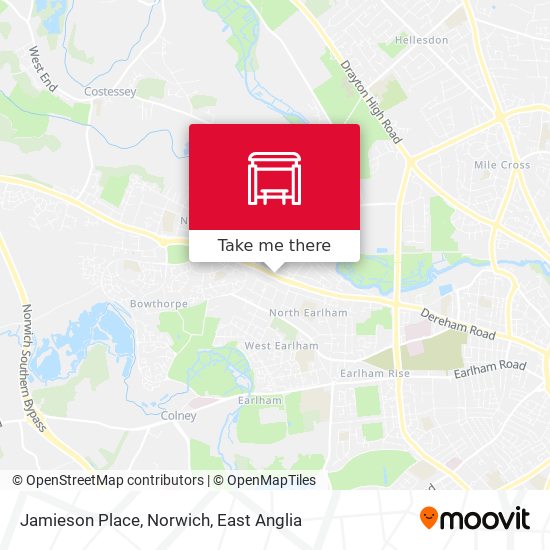 Jamieson Place, Norwich map