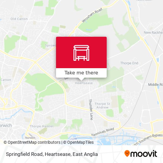 Springfield Road, Heartsease map