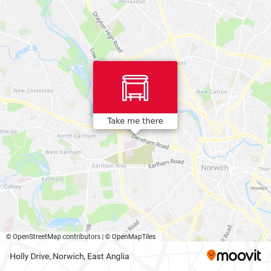 Holly Drive, Norwich map