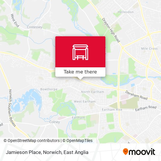 Jamieson Place, Norwich map