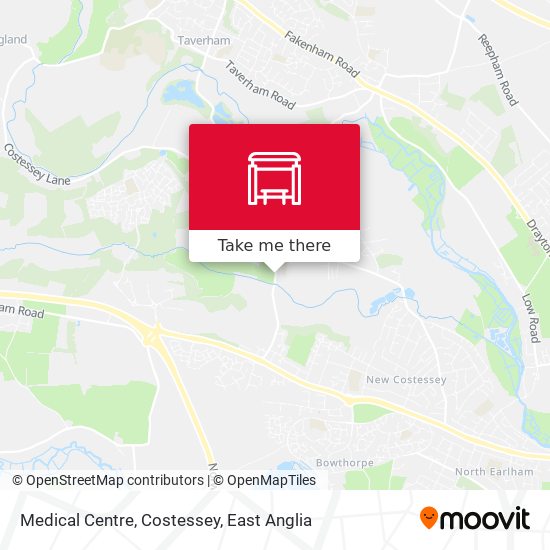 Medical Centre, Costessey map