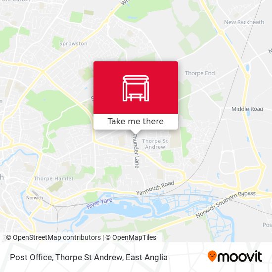 Post Office, Thorpe St Andrew map