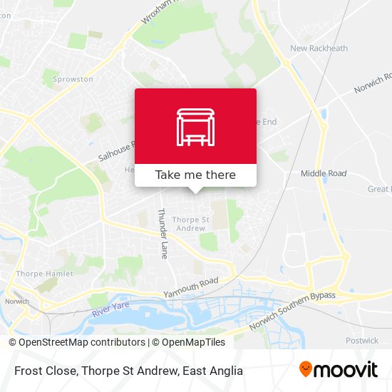 Frost Close, Thorpe St Andrew map