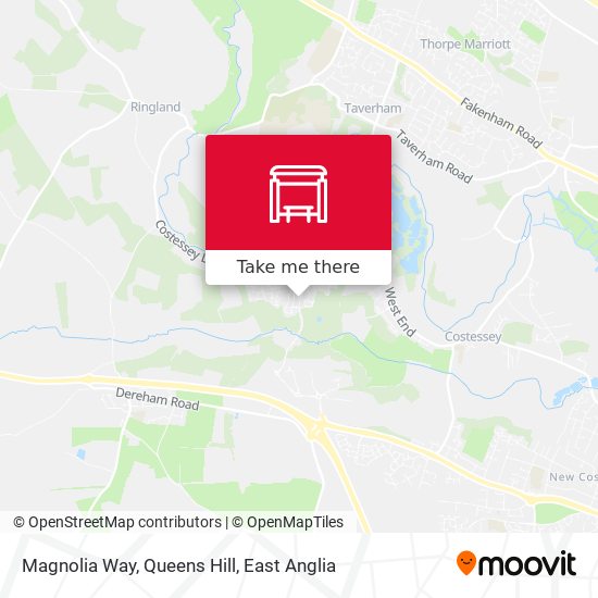 Magnolia Way, Queens Hill map