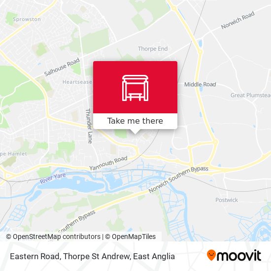 Eastern Road, Thorpe St Andrew map