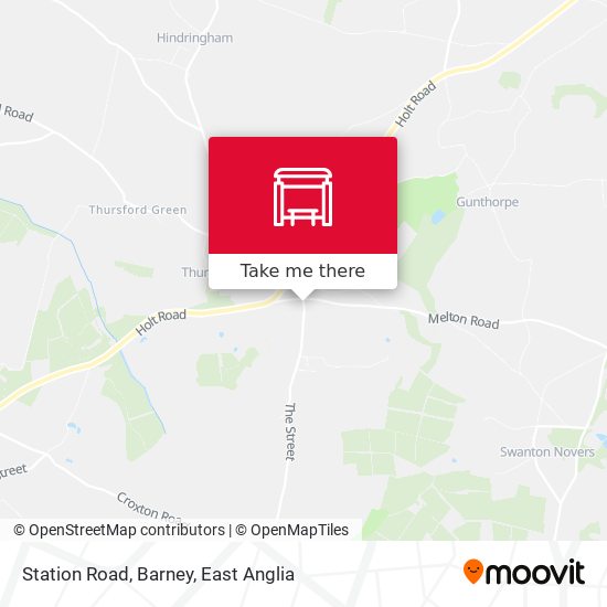 Station Road, Barney map