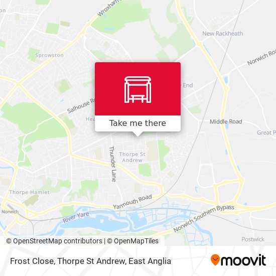 Frost Close, Thorpe St Andrew map
