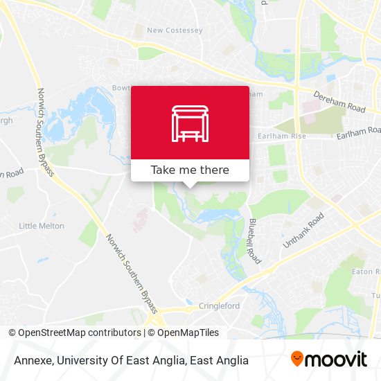 Annexe, University Of East Anglia map