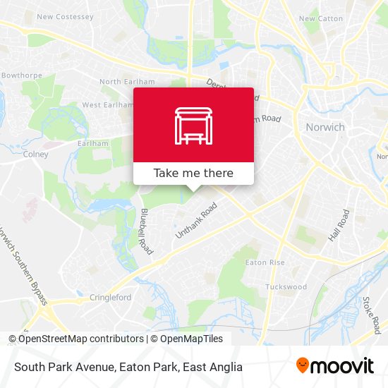 South Park Avenue, Eaton Park map