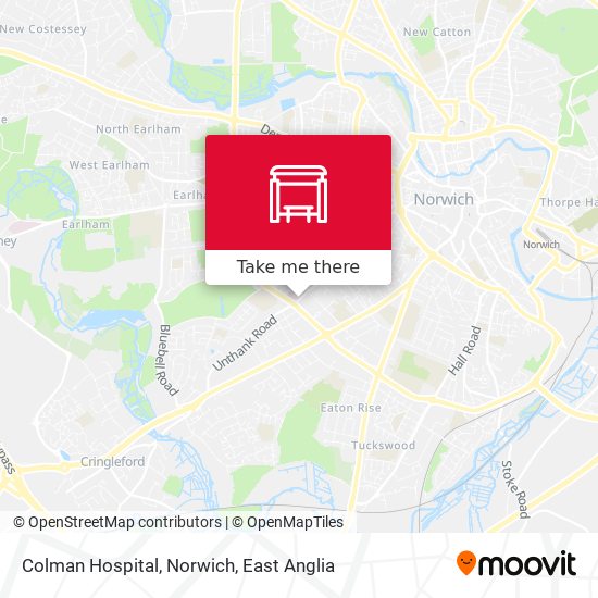 Colman Hospital, Norwich map