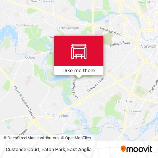 Custance Court, Eaton Park map