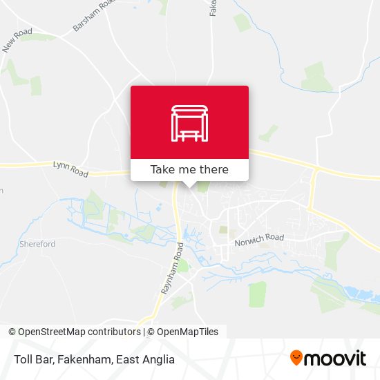 Toll Bar, Fakenham map
