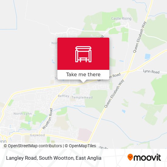 Langley Road, South Wootton map